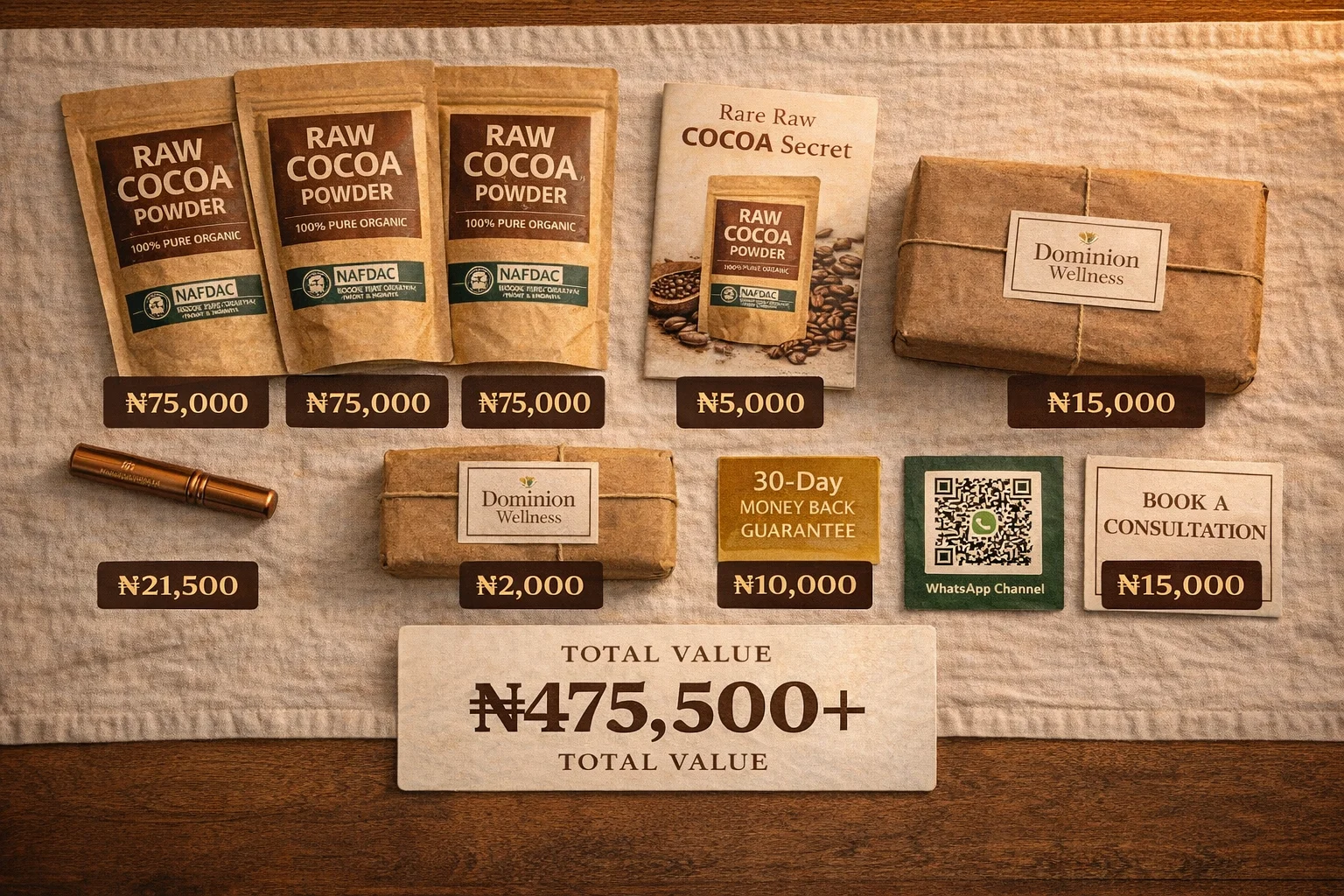NAFDAC 30-day guarantee 1-year warranty badges